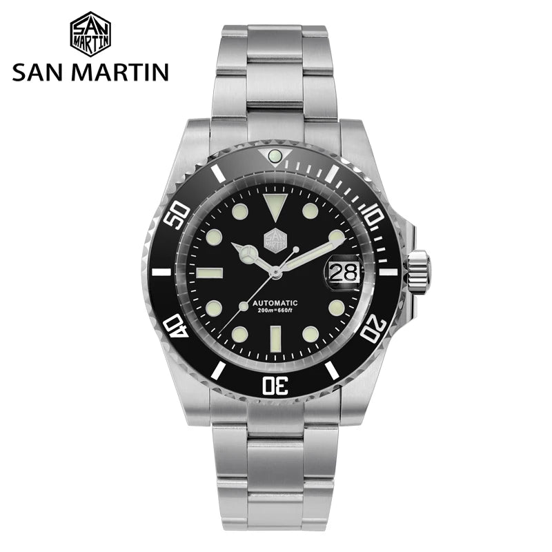 San Martin 40.5mm Water Ghost V3 Diver Luxury Men Watch